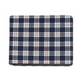 Blue White And Red Tartan Pattern Print Bifold Wallet