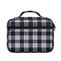 Blue White And Red Tartan Pattern Print Briefcase Bible Bag