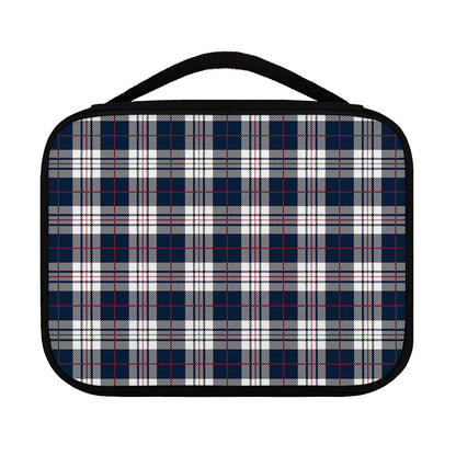Blue White And Red Tartan Pattern Print Classic Bible Case