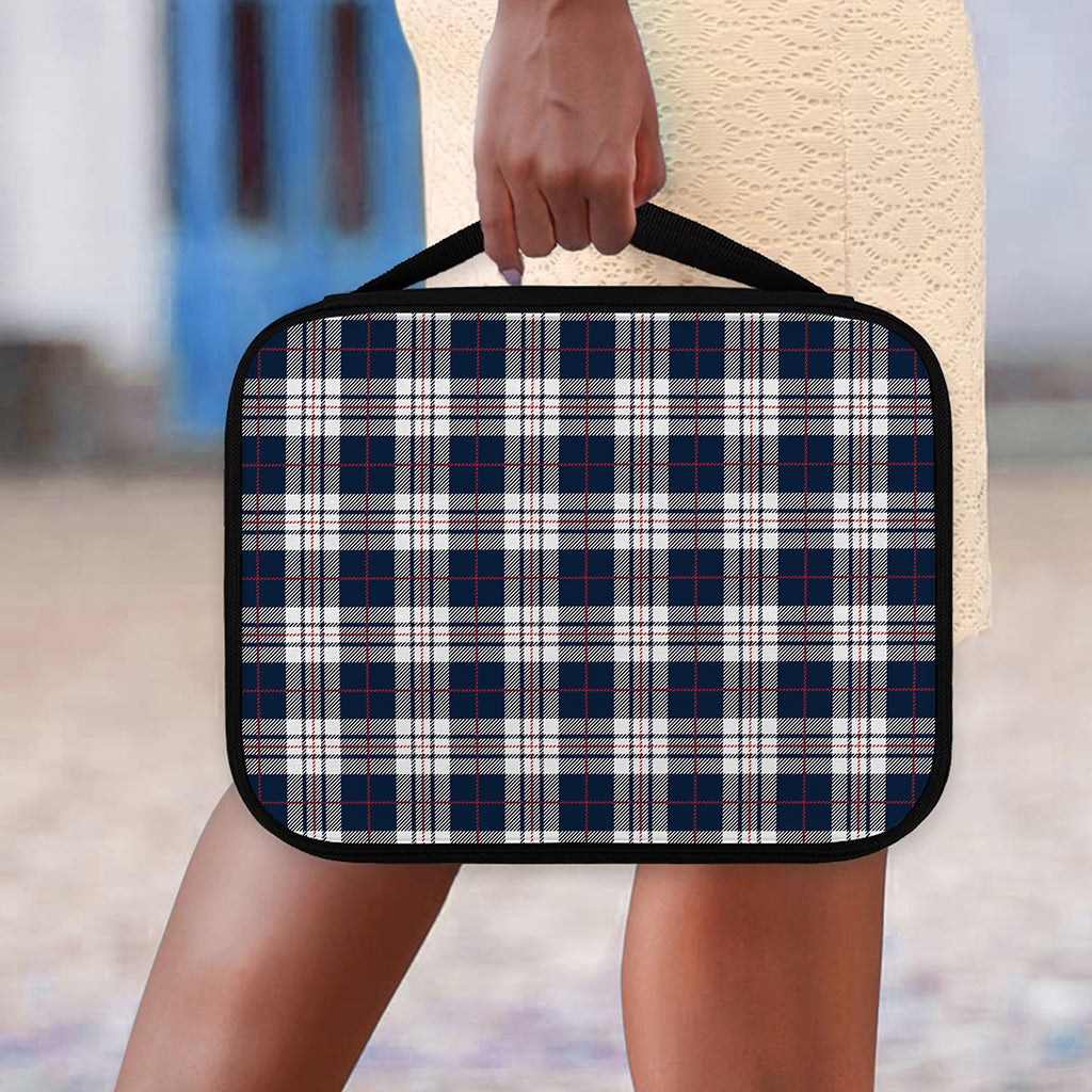 Blue White And Red Tartan Pattern Print Classic Bible Case