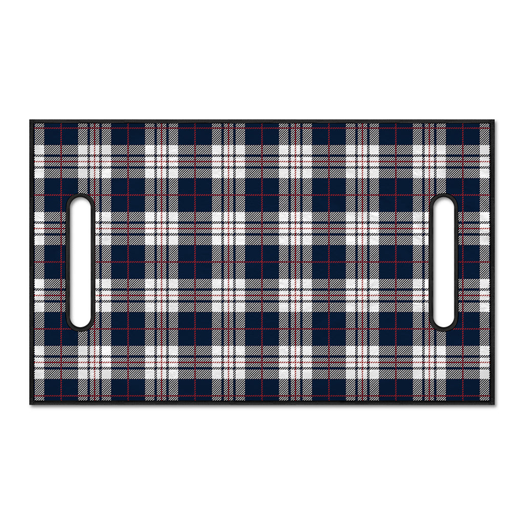 Blue White And Red Tartan Pattern Print Golf Cart Seat Cover