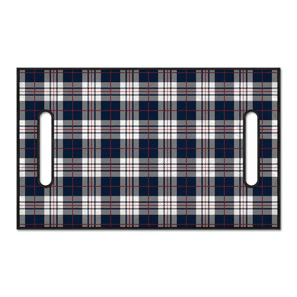 Blue White And Red Tartan Pattern Print Golf Cart Seat Cover