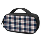 Blue White And Red Tartan Pattern Print Insulin Cooler Travel Case