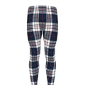 Blue White And Red Tartan Pattern Print Men's Leggings