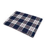 Blue White And Red Tartan Pattern Print Pet Cooling Mat Cover