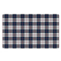 Blue White And Red Tartan Pattern Print Polyester Doormat