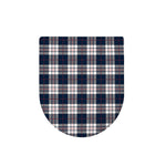 Blue White And Red Tartan Pattern Print Toilet Lid Cover