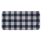 Blue White And Red Tartan Pattern Print Towel