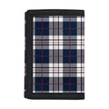Blue White And Red Tartan Pattern Print Trifold Wallet
