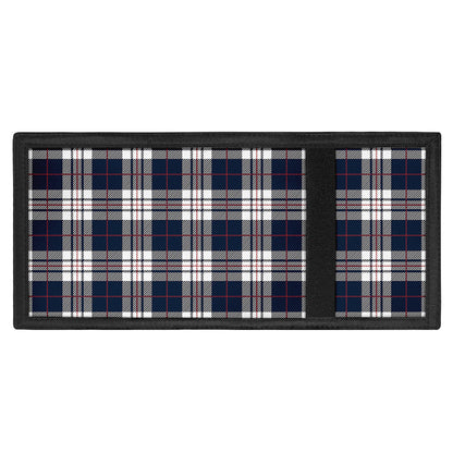 Blue White And Red Tartan Pattern Print Trifold Wallet