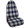 Blue White And Red Tartan Pattern Print Waterproof Car Seat Cover