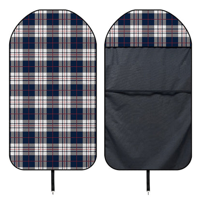 Blue White And Red Tartan Pattern Print Waterproof Car Seat Cover
