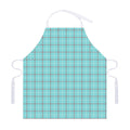 Blue White And Red Tattersall Print Adjustable Apron
