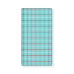 Blue White And Red Tattersall Print Baby Crib Sheet