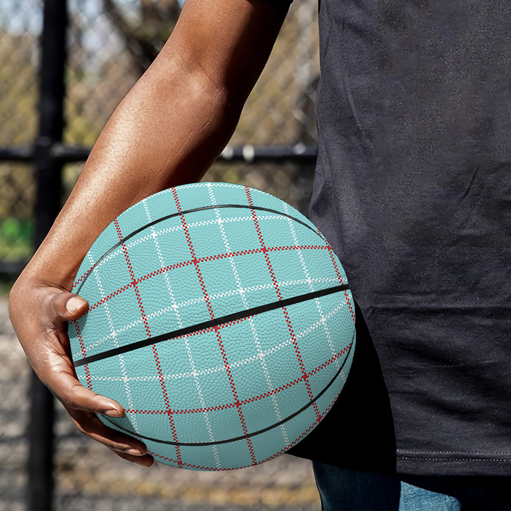 Blue White And Red Tattersall Print Basketball