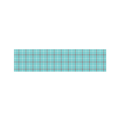 Blue White And Red Tattersall Print Bed Runner