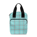 Blue White And Red Tattersall Print Bible Tote Bag