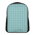 Blue White And Red Tattersall Print Casual Backpack