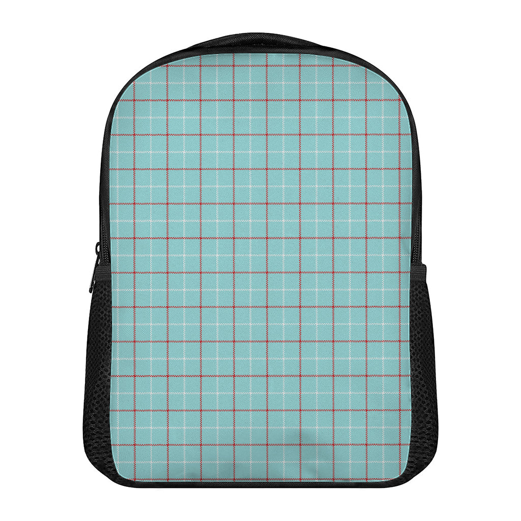 Blue White And Red Tattersall Print Casual Backpack