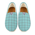 Blue White And Red Tattersall Print Casual Shoes