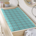 Blue White And Red Tattersall Print Changing Pad Cover
