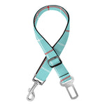 Blue White And Red Tattersall Print Dog Seat Belt