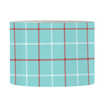 Blue White And Red Tattersall Print Drum Lamp Shade