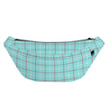 Blue White And Red Tattersall Print Fanny Pack