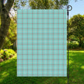 Blue White And Red Tattersall Print Garden Flag