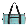 Blue White And Red Tattersall Print Gym Bag