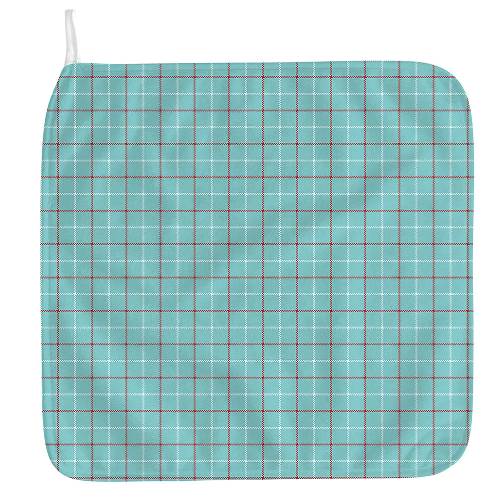 Blue White And Red Tattersall Print Hand Towel