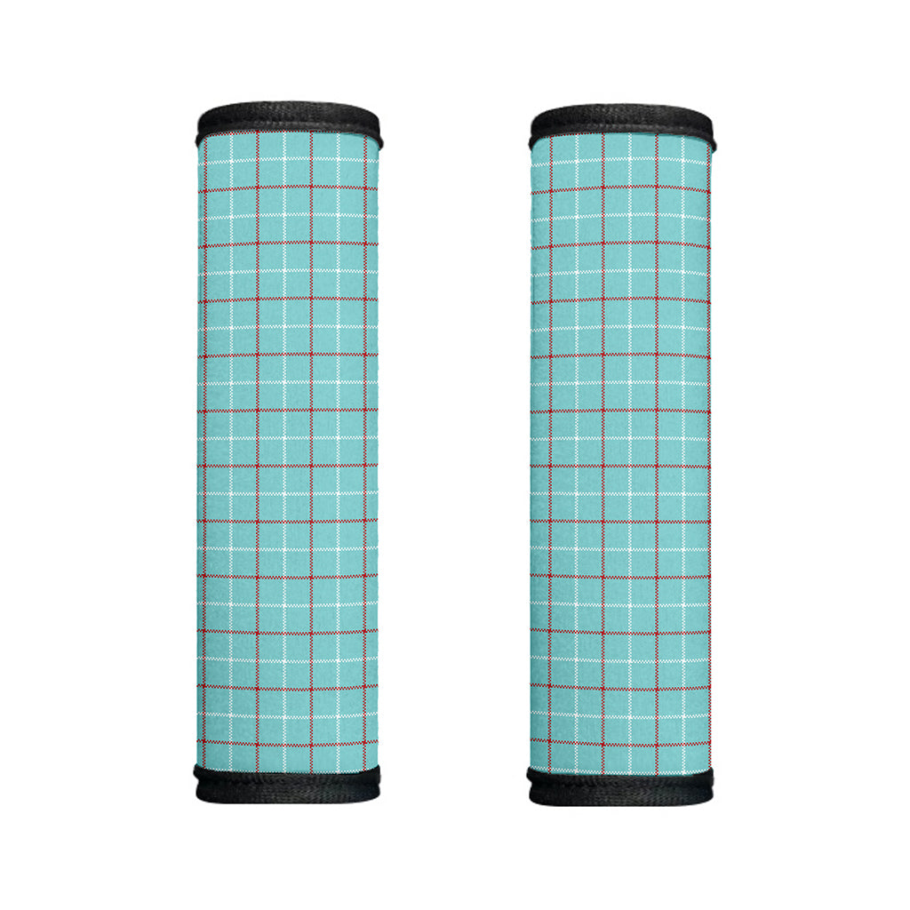 Blue White And Red Tattersall Print Handle Covers