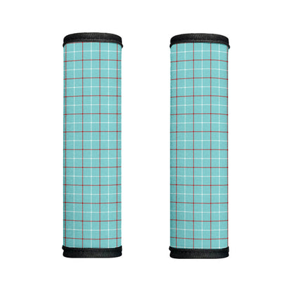 Blue White And Red Tattersall Print Handle Covers