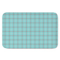 Blue White And Red Tattersall Print Indoor Door Mat