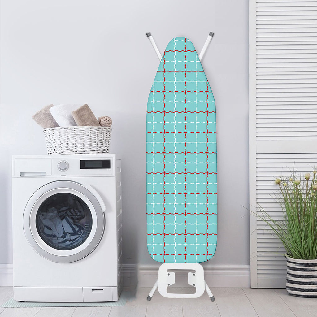 Blue White And Red Tattersall Print Ironing Board Cover