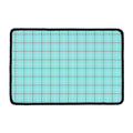 Blue White And Red Tattersall Print Kitchen Mat