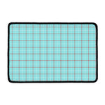 Blue White And Red Tattersall Print Kitchen Mat