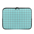 Blue White And Red Tattersall Print Laptop Sleeve