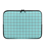 Blue White And Red Tattersall Print Laptop Sleeve