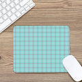 Blue White And Red Tattersall Print Mouse Pad