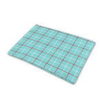 Blue White And Red Tattersall Print Pet Cooling Mat Cover