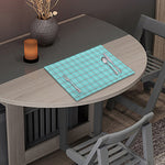 Blue White And Red Tattersall Print Placemat