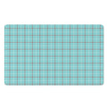 Blue White And Red Tattersall Print Polyester Doormat