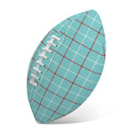 Blue White And Red Tattersall Print Rugby Ball