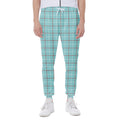 Blue White And Red Tattersall Print Joggers