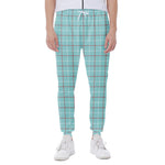 Blue White And Red Tattersall Print Scuba Joggers