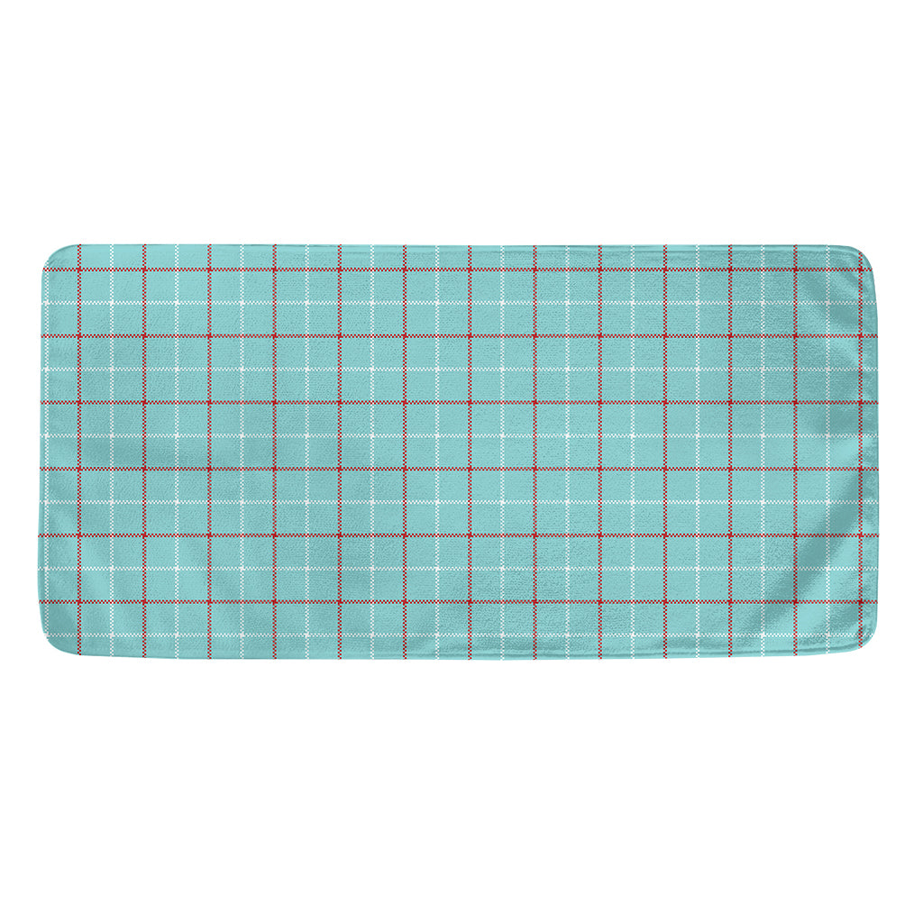 Blue White And Red Tattersall Print Towel