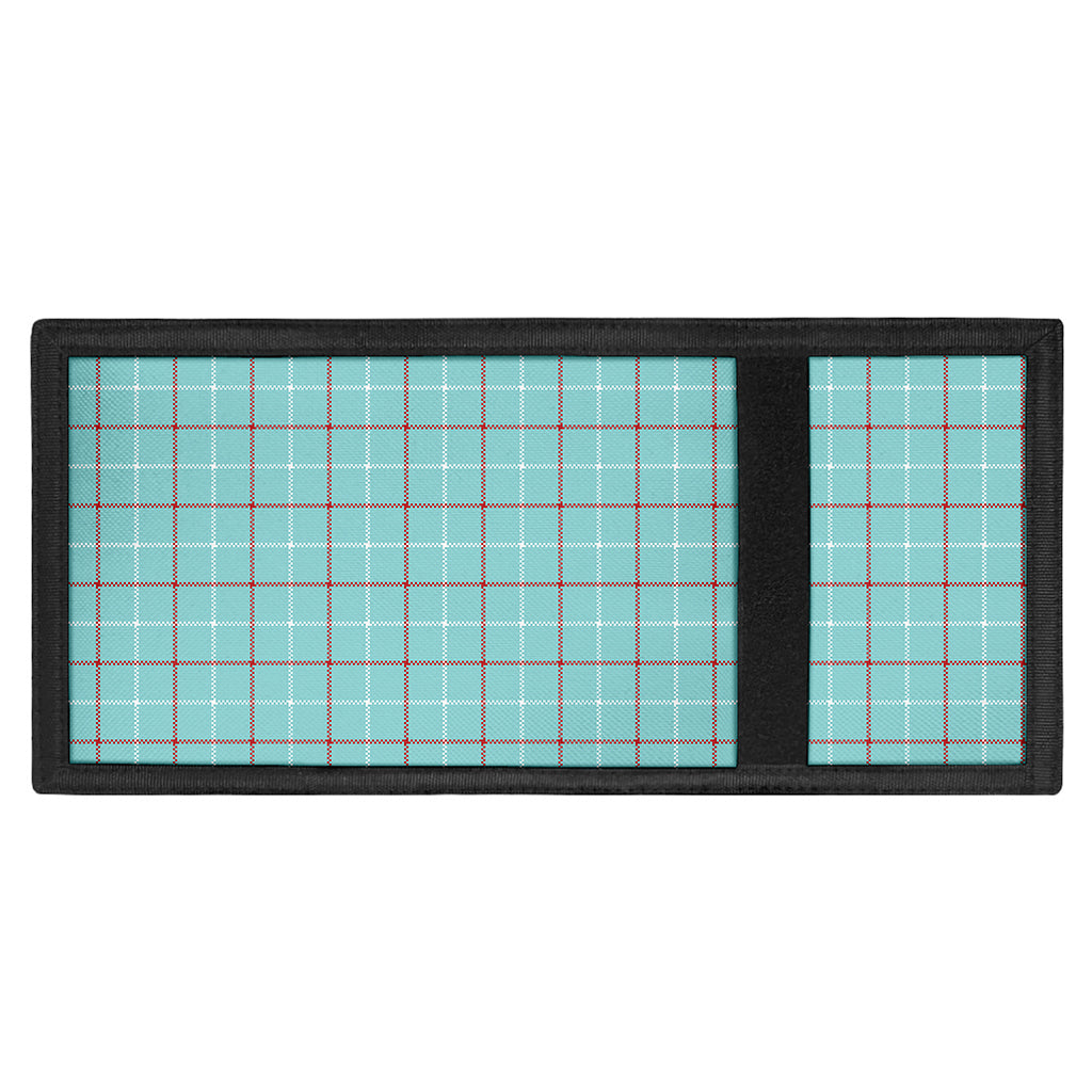 Blue White And Red Tattersall Print Trifold Wallet