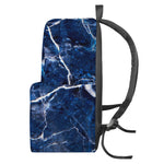 Blue White Marble Print Backpack