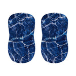 Blue White Marble Print Bar Stool Covers